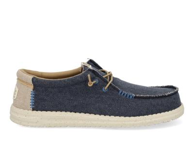 Hey Dude Wally coastline jute navy Blauw maat 41