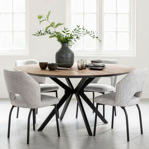 DTP Home Ronde Eettafel 'Metropole' Teakhout, 130cm
