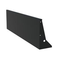 Keerwand aluminium 200 x 50 cm recht