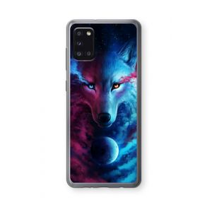 Where Light And Dark Meet: Samsung Galaxy A31 Transparant Hoesje