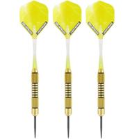 Dartpijlen - 3x st - Speedy Yellow Brass - 19 grams - pijltjes - darten