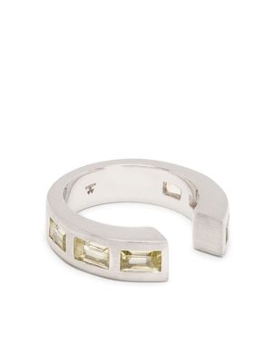 Tom Wood bague Vault Gate Baguette - Argent