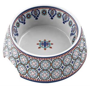 Tarhong voerbak hond moroccan melamine (18X18X7 CM 590 ML)