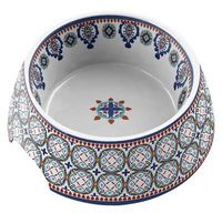 Tarhong voerbak hond moroccan melamine (18X18X7 CM 590 ML) - thumbnail