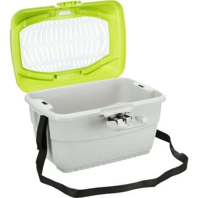 TRIXIE Mini-Capri transportbox 40 × 22 × 30 cm lichtgrijs / blauw voor knaagdieren
