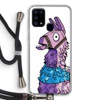 Lama: Samsung Galaxy M31 Transparant Hoesje met koord