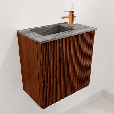 Toiletmeubel Mondiaz Joya Dlux | 40 cm | Meubelkleur Ruby | Faye wastafel Sombra Wasbak Links | 1 kraangat