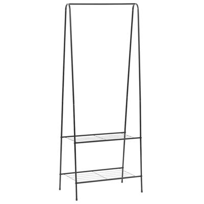 Kledingrek 59x35x150 cm zwart