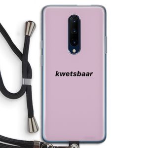 kwetsbaar: OnePlus 7 Pro Transparant Hoesje met koord