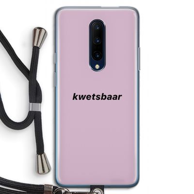 kwetsbaar: OnePlus 7 Pro Transparant Hoesje met koord