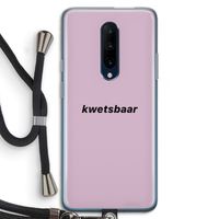 kwetsbaar: OnePlus 7 Pro Transparant Hoesje met koord