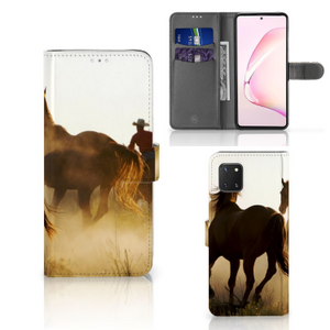 Samsung Note 10 Lite Telefoonhoesje met Pasjes Design Cowboy