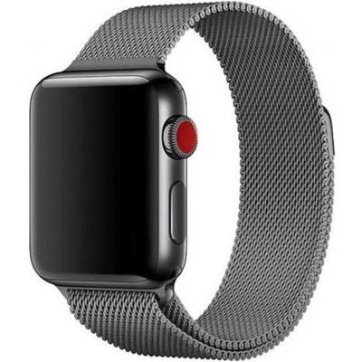 Apple Watch 11 Bandje Solaro - Milanese - Space Grey - 38, 40, 41 & 42mm