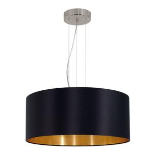 Eglo Landelijke hanglamp Maserlo 53cm zwart met goud 31605