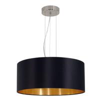 Eglo Landelijke hanglamp Maserlo 53cm zwart met goud 31605 - thumbnail