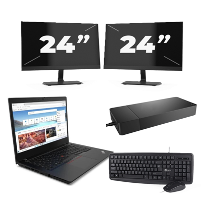 Lenovo ThinkPad L14 Gen 2 - Intel Core i5-11e Generatie - 14 inch - 16GB RAM - 256GB SSD - Windows 11 Home + 2x 24 inch Monitor Lenovo ThinkPad L14 Gen 2 - Intel Core i5-11e Generatie - 14 inch - 16GB RAM - 256GB SSD - Windows 11 Home + 2x 24 inch Monitor