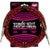 Ernie Ball 6394 braided instrument cable 3 meter rood