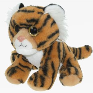 Pluche knuffel dieren bruine Tijger van 25 cm