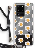 Bacon to my eggs #1: Samsung Galaxy S20 Ultra Transparant Hoesje met koord