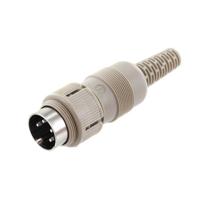 Hirschmann 930 963-517-1 DIN-connector Stekker, recht Aantal polen: 4 Grijs 1 stuk(s)