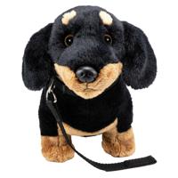 Knuffeldier Teckel hond - zachte pluche stof - premium kwaliteit knuffels - 30 cm   - - thumbnail