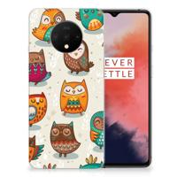 OnePlus 7T | TPU Hoesje | Vrolijke Uilen