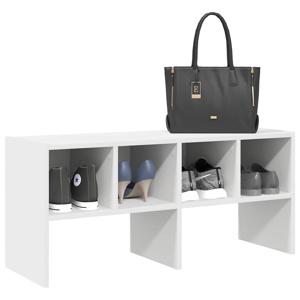 VidaXL Schoenenrek stapelbaar 89,5x30x40 cm wit