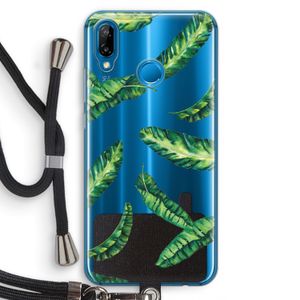 Lange bladeren: Huawei P20 Lite Transparant Hoesje met koord