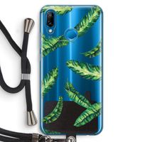 Lange bladeren: Huawei P20 Lite Transparant Hoesje met koord