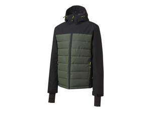 CRIVIT Heren ski jas (L, Zwart/kaki)