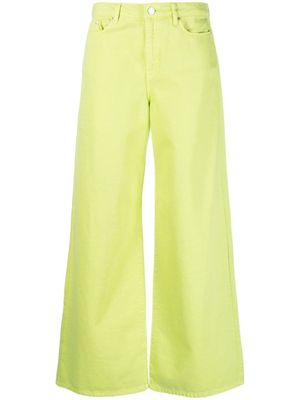 Karl Lagerfeld jean ample à taille haute - Vert