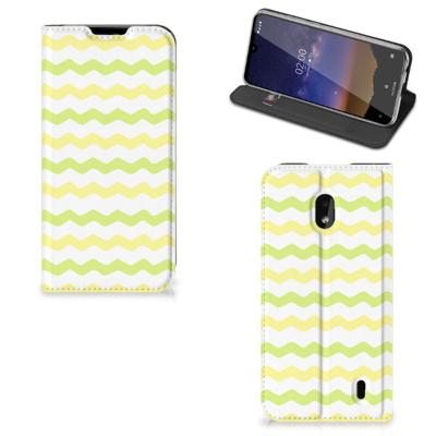 Nokia 2.2 | Hoesje met Magneet | Waves Yellow