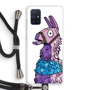 Lama: Samsung Galaxy A71 Transparant Hoesje met koord