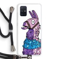 Lama: Samsung Galaxy A71 Transparant Hoesje met koord
