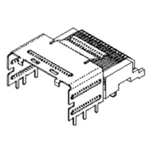 Molex 757830332 Female header, inbouw (precisie) Totaal aantal polen: 68 Inhoud: 1 stuk(s) Tape on Full reel