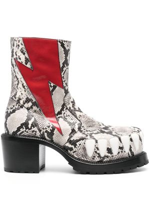 Walter Van Beirendonck bottines Hyper Glam 75 mm - Blanc