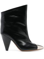 ISABEL MARANT bottines Lapio en cuir 90 mm - Noir - thumbnail