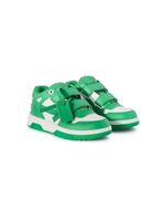 Off-White Kids baskets Out of Office à fermeture scratch - Vert