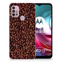 Motorola Moto G30 | G10 Siliconen Case Koffiebonen - thumbnail
