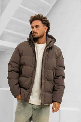 Pure Path Puffer Winterjas Heren Lichtbruin - Maat XL - Kleur: Lichtbruin | Soccerfanshop