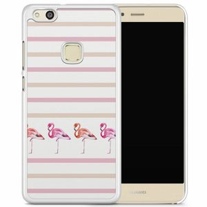 Huawei P10 Lite hoesje - Flamingo stripes