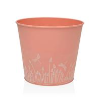 Bloempot Versa Zink Oranje Metaal (16 cm)