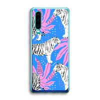 Tijger: Huawei P30 Transparant Hoesje