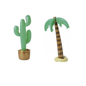 Opblaasbare set cactus en palmboom