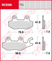 TRW Remblokken, en remschoenen voor de moto, MCB900TRQ Sinter track