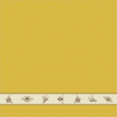 DDDDD theedoek bees 60x65 yellow