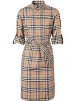 Burberry robe-chemise Vintage Check - Marron - thumbnail