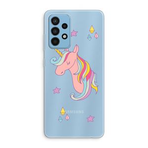 Roze eenhoorn: Samsung Galaxy A52 Transparant Hoesje