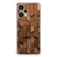 Stevig Telefoonhoesje voor Xiaomi Poco F5 Wooden Cubes - thumbnail