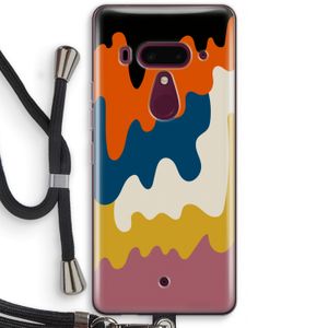 Baar A: HTC U12+ Transparant Hoesje met koord